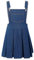 Freebily Abito da Bambina in Denim Vestito Casual con Tasca Salopette di Jeans con Bretelle Regolabili Abito da Compleanno Scuola Vacanze Gonna di Jeans Denim Overall Dress Blu 11-12 Anni