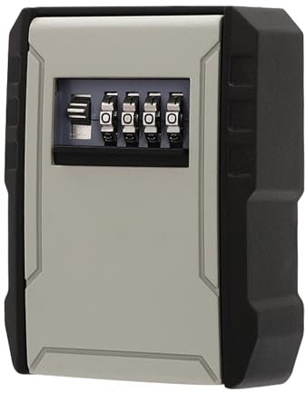 Qussse Schlüsseltresor, Schlüsseltresor Wandmontage für 3-5 Schlüssel Schlüsselkasten mit Zahlencode für Home Garage Schule Büro