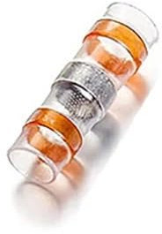 PQYSMVVG 20pcs Waterproof Solder Ring Heat Shrinkable Tube Wire Wiring Waterproof Insulation Heat Shrink Sleeve Cable Connector(Orange 8AWG)