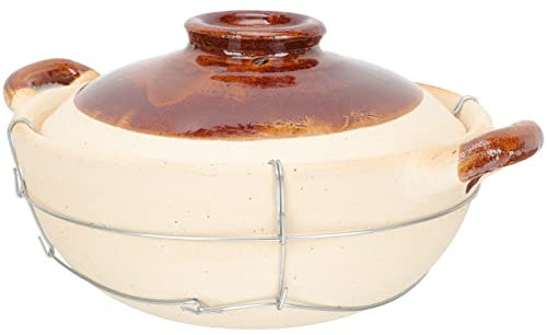 PRETYZOOM Cacerola De Barro Para Cocinar Olla De Uso Doméstico Cazuela Tapa Utensilio De Cocina Versátil