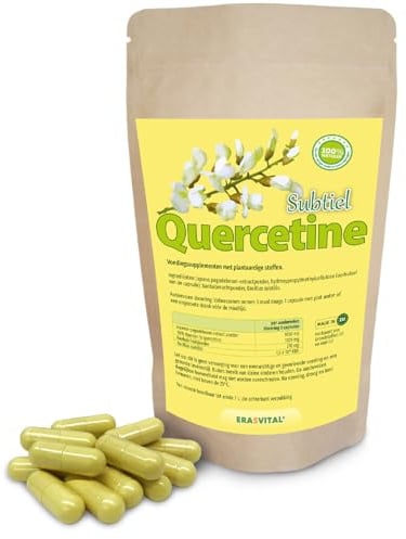 Quercetin Subtilis 90 Kapseln mit wichtigen Begleitern - Baobab-Fruchtpulver und Bacillus Subtilis. Vegan