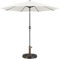 Yaheetech Parasol de Jardin 300cm/327cm avec Pied de Parasol 14 KG Parasol Inclinable Extérieur Cadre en Métal Protection Solaire pour Jardin Terrasse Patio Piscine Plage Balcon Crème/327 cm
