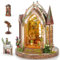 Ulikey Book Nook Kit, Puppenhaus Miniatur Haus DIY Miniature House mit LED Licht, Möbel, Blume für Geschenke, Bücherregal Dekoration, Interaktion zwischen Eltern und Kind (Sunshine Cottage)