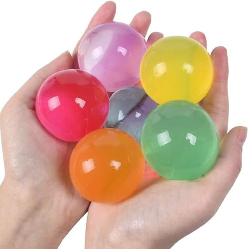 Jumbo Water Beads, 20-40mm Growing Gel Balls, Multi-Colour Vase Fillers for Decoration, Non-Toxic (600)