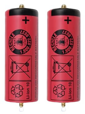 SHGTCOAP Compatible for Braun Rasoirs Électriques Séries 7, 720, 790, 9 Séries, 3 Séries Au Lithium Rechargeables 3,6 V(2 pcs)