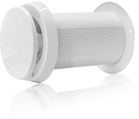 Bouche de ventilation thermostatique automatique – Système de ventilation | passive s'ouvre à >10°C / se ferme à <-5°C – pour sous-sol, garage, pièces de vie – sans moteur/électricité, Filtre à Charbon