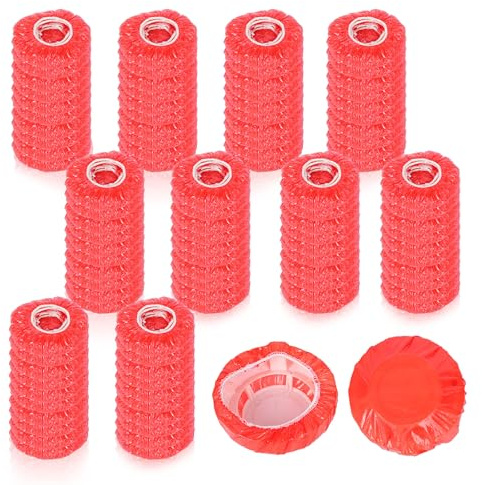 GYIOFAI 100 Pcs Smoke Detector Cover, Smoke Alarm Dust Cover, Fire Alarm Dust Covers, Fire Alarm Cap, Smoke Detector Dust Cover, Reusable Dust Covers for Commercial Building Or Home Use (Red)