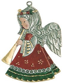 Zinnfigur Engel mit Posaune