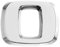 Luxbling Auto Chrom 3D Buchstabe - Silber - O