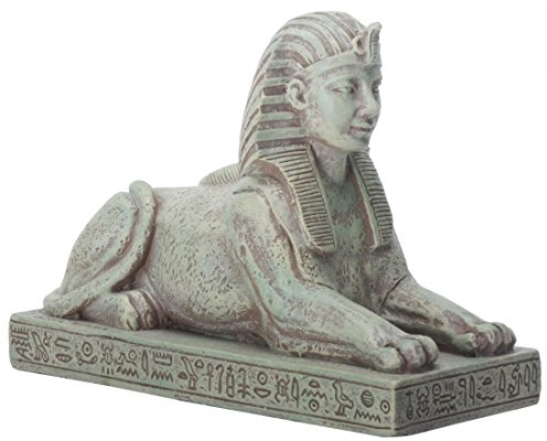 Ägyptische Sphinx-Statue, 10,7 cm, mit Gravur, mehrfarbig