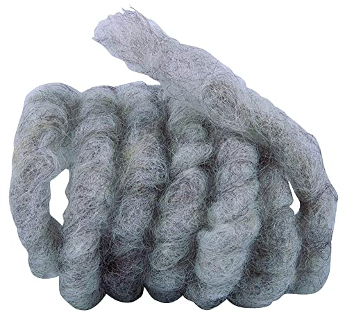 NOOR Wollkordel aus Schafwolle I Länge 3m, Ø 1 cm, 4mm Stärke I Braun, aus 100% Naturfaser-Bindeschnur für Pflanzenschutzmatten