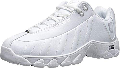 K-Swiss Men's ST329 CMF Sneaker, White/Black/Silver, 12 M