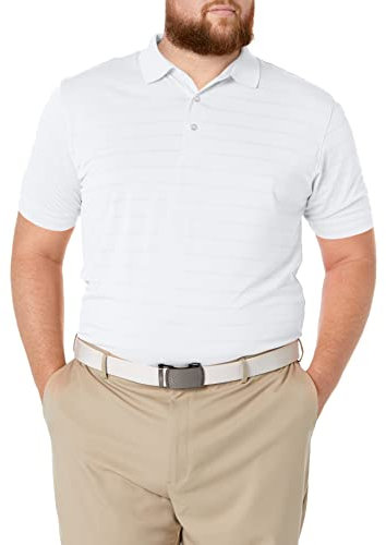 Callaway Mens Opti-Vent Short Sleeve Open Mesh Polo Shirt Golf Top White Small
