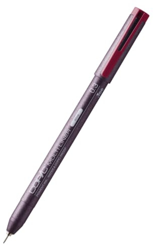 Copic Multiliner 0,3 mm, Wine, Fineliner mit einer feinen Spitze und wasserbeständiger Pigmenttinte