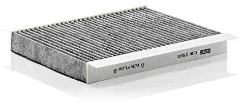 MANN-FILTER CUK 2680 Innenraumfilter/Kabinenluftfilter - Pollenfilter mit Aktivkohle - für Pkw + Transporter