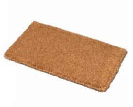JVL Ryburn Plain Coir Mat 40cm x 68cm 02-083