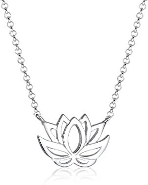 Elli Halskette Damen Anhänger Lotusblume in 925 Sterling Silber