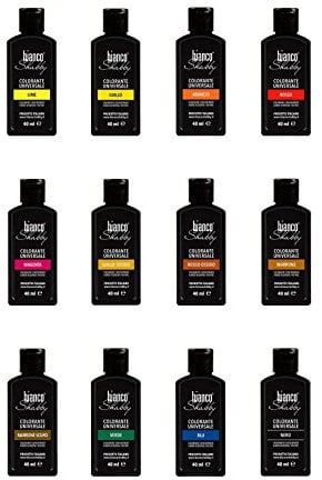 Blanco Shabby Colorante universal para pinturas al agua y pinturas de tiza 40 ml, multicolor