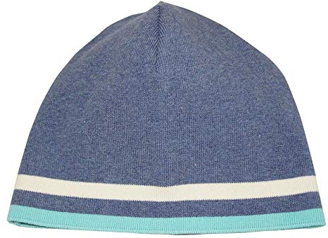 PICKAPOOH Mütze Theo Bio-Baumwolle, Jeans/Natur/Türkis Gr. 1 (50-52 cm Kopfumfang)