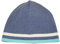 PICKAPOOH Mütze Theo Bio-Baumwolle, Jeans/Natur/Türkis Gr. 1 (50-52 cm Kopfumfang)