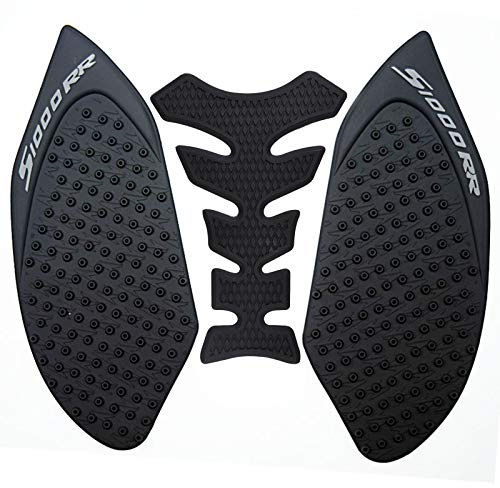 KYN Für BMW S1000RR 2009 bis 2016 Motorrad 3M Tankpad Anti Rutsch Aufkleber Seite Kraftstoff Gas Grip Aufkleber Protector (Schwarz)