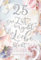 KE - Exklusive Silberhochzeit Karte, 25. Hochzeitstag Glitzerkarte, DIN B6 176x125mm, inkl. Umschlag - Motiv: Zeit