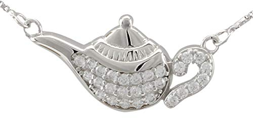 Serebra Jewelry Teapot Canister Pendant Necklace 925 Sterling Silver Tea