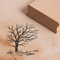 Stempel Baum ohne Blätter Landschaft - ca. 38 x 38 mm