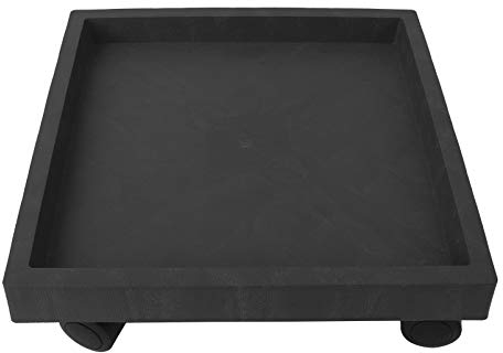 Cabilock Plateau carré avec roulettes pour Plantes - Noir