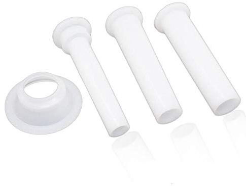 Oulensy 3pcs Meat Grinder Sausage Stuffer Filling Tubes Sausage Maker Funnels Nozzles with Base Kitchen Tools