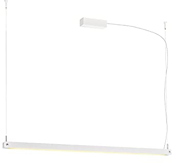 SLV NOYA | Pendelleuchte, Wohnzimmer-Lampe, Innen-Beleuchtung, Hänge-Leuchte Esszimmer, LED, Decken-Leuchte | dimmbar, 32W, 2025lm, weiß