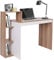 BAKAJI Scrivania con Libreria 4 Ripiani Tavolo da Lavoro Porta Pc Computer Struttura e Piano in Legno MDF Arredamento Casa Ufficio Cameretta Dimensioni 110 x 90 x 40 cm (Noce)