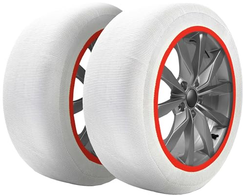 MUSHER Schneeketten, Textil, Premium, Größe 7, hergestellt in Frankreich (Paar)