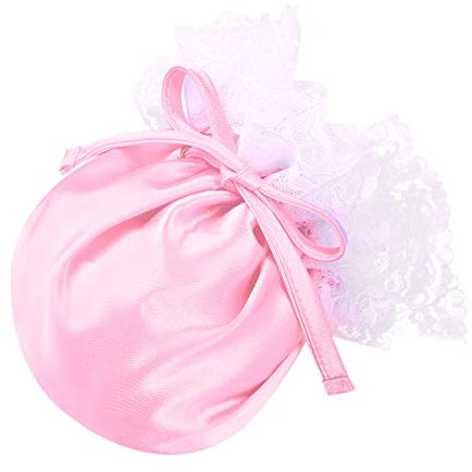 Aislor C-String Homme Poche de Pénis String Plaisir Sissy Lingerie Jockstrap Gay Culotte Slips Bulge Pouch Pochette Pénis Poche Briefs Satin Dentelle Rose Taille Unique