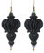 Weihnachtsdeko Baumschmuck -Ornary- 2er-Set Papier 17x14cm schwarz-Gold