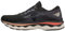 Mizuno Women's Wave Sky 6 Trail Running Shoes, Black Quicksilver Hotcoral, 5.5 UK
