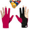 Hayaww 3 Finger Snooker Gloves, Billiard Pool Cue Gloves Billiard Non Slip Billiard Glove Billiard Pool Gloves Left Hand Wear-Resistant Billiard Gloves Accessories for Men and Women (rot)