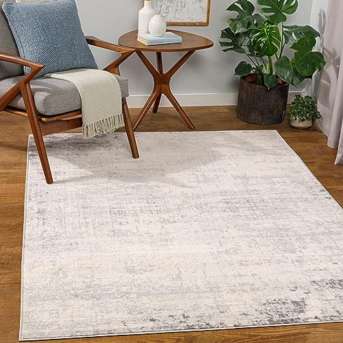 Surya Utrecht Teppich Wohnzimmer Modern – Abstrakt Design in Marmor Optik für Esszimmer, Schlafzimmer, Wohnzimmerteppich – weicher Marmor Teppich Groß 120x170cm Blau, Grau, ROM2393-31157