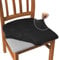 Granbest Jacquard Esszimmerstuhl Sitzbezüge Set von 4, High Stretch Esszimmerstuhl Slipcovers Anti-Staub Sitzschutz für Esszimmer, Küche (4er Set, Schwarz)