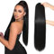 REECHO Ponytail Extension, 71 cm langes gerades Haarteil Kordelzug Pferdeschwanz Haarverlängerung Synthetischer Pferdeschwanz Haarteil für Frauen - Schwarz