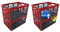 KiNDERWELT 4 x Stabile Profi-Klappboxen rot/anthrazit mit Soft-Touch Griffen