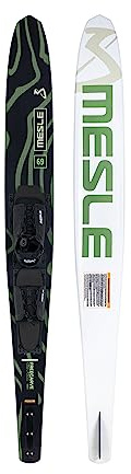 Mesle Mono Wasserski Freecarve mit Bindung Slalom-Ski für Erwachsene Jugendliche
