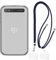Shantime Blackberry Classic Coque + lanières universelles pour téléphone Portable, Cou/bandoulière Souple en Silicone TPU Coque Pare-Chocs pour Blackberry Q20 (3.5”)