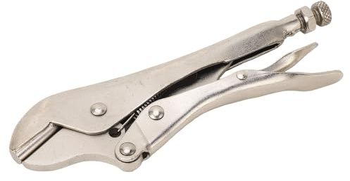 Abklemmzange, C45-Stahl, 7 Mm, Gerade Backenklemme mit Hebel, Zugfeder, Schlauchklemmung, Abklemmzange für Kupfer-Aluminium-Rohre, Fest in der Verriegelung