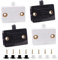 Jikoiuty 4 unidades de interruptor de puerta de armario con interruptor para puerta cerrada de 12 V, 24 V, 110 V