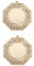 HOMSFOU 2st Klatschspiegel Feng-Shui-Spiegel Bagua- Vastu Bagua-verzierung Pakua Positiver Energie Feng Shui Ornament Messing Holz Schutz