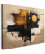 MuchoWow© Bilder 80x60 cm Wohnzimmer Deko Moderne Wandbild Kunstdruck auf Leinwand Bild Schlafzimmer über Bett Room Decor Geschenke Kunst - Beige - Modern - Gold