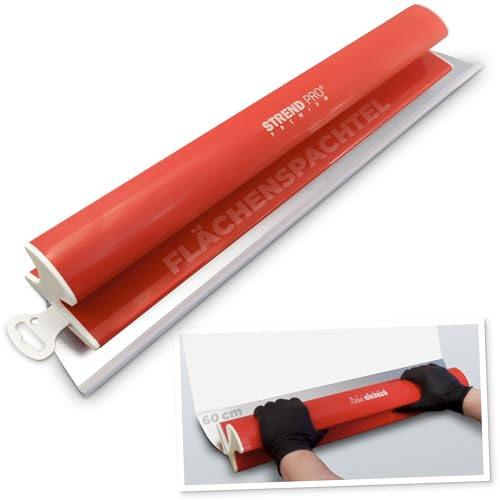 STREND PRO Spatola per Superfici 60 cm PREMIUM con Impugnatura Z | PROFI Set di Spatole per Muro a Secco e Stucchi | Anello in Acciaio Inossidabile Antiruggine 0,3 mm | Spatola Lisciante, per Rasatura