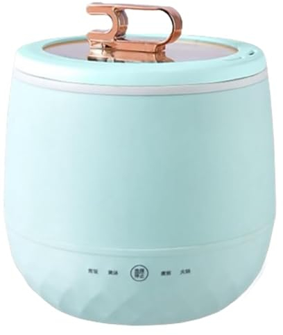Pyugxab Mini Cuiseur à Riz Intelligent, Cuiseur Multifonction, Mini Cuiseur à Riz Hot Pot, Mini Cuiseur à Riz Portable, Vert Clair