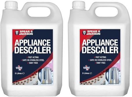 Spear & Jackson Appliance Descaler 2 x 5 Litres, Fast Acting, Safe on Stainless Steel, Taint Free